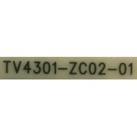 FUENTE PARA TV JVC / NUMERO DE PARTE TV4301-ZC02-01 / E021M496-A2 / 20210919 / 2010099630 / MODELO LT-50MAW595